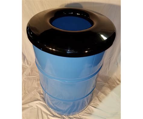 metal trash barrel box|55 gallon steel barrel.